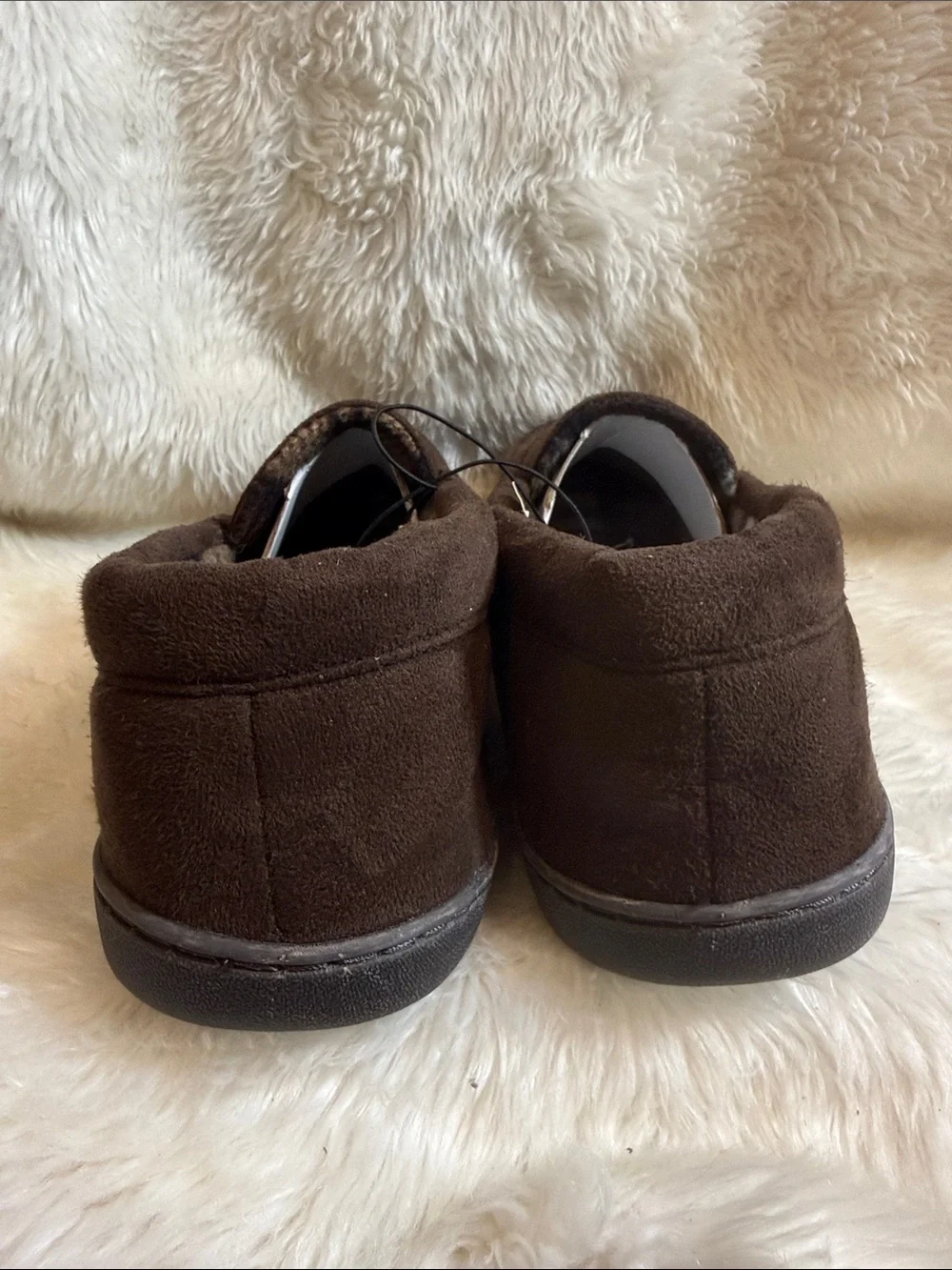 Van Heusen Bert Men’s Brown Moccasin Slippers Size M 8–9 NWT